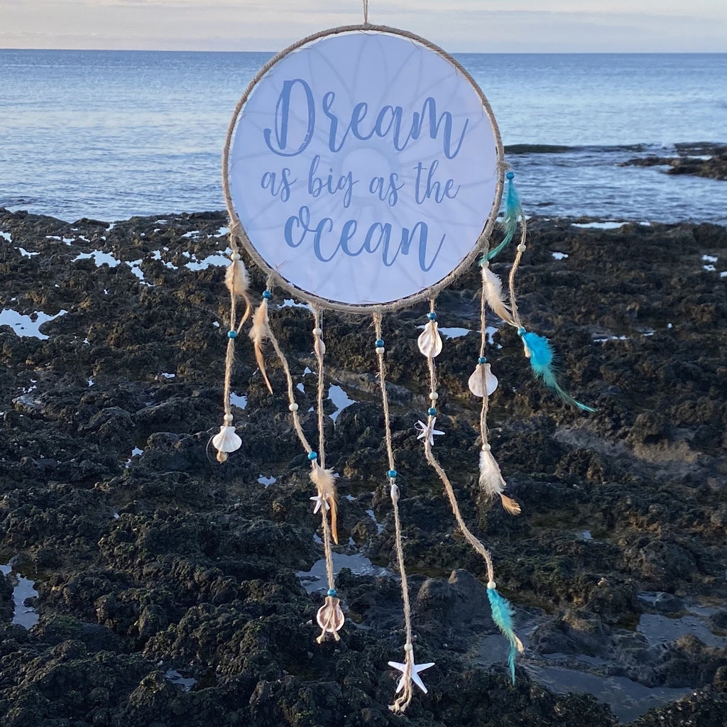 Atrapa sueños “soñar tan grande como el oceano” - Komodo-fv