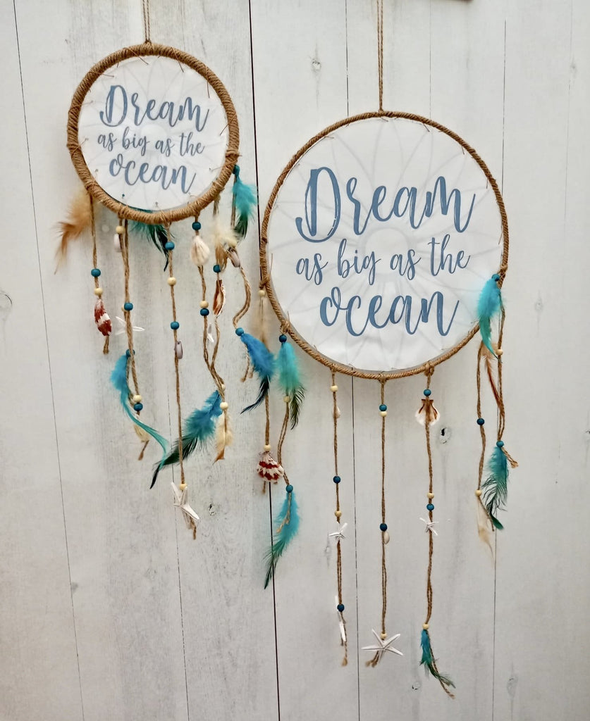Atrapa sueños “soñar tan grande como el oceano” - Komodo-fv