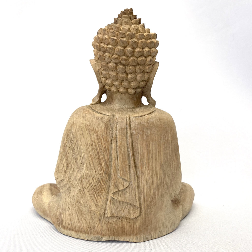Buda de madera meditando - Komodo-fv
