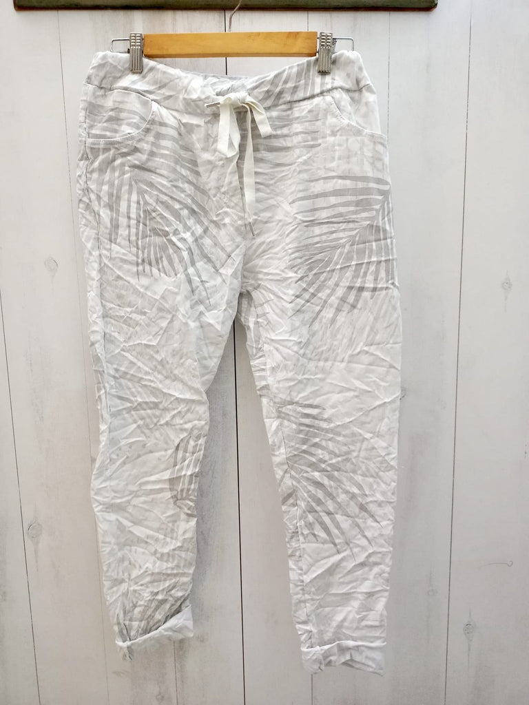 Pantalon “baggy” con estampado de hojas - Komodo-fv